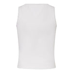 Tommy Hilfiger Canotta Tinta Unita con Ricami per Bambina KG0KG08588 BIANCO TOMMY HILFIGER 
