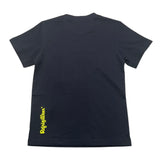 Refrigiwear Solid Color Crew Neck T-Shirt With Black Print For Boys