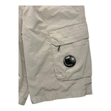 CP Company Solid Color Bermuda Shorts With Elastic Waist Grey For Boys