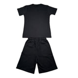 Disclaimer Completo 2 Pezzi T-Shirt-Bermuda Tinta Unita per Bambino 25EDK58478 NERO DISCLAIMER 