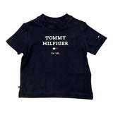 Tommy Hilfiger T-Shirt tinta unita con Stampa Blu per Neonato KN0KN01761J BLU TOMMY HILFIGER 