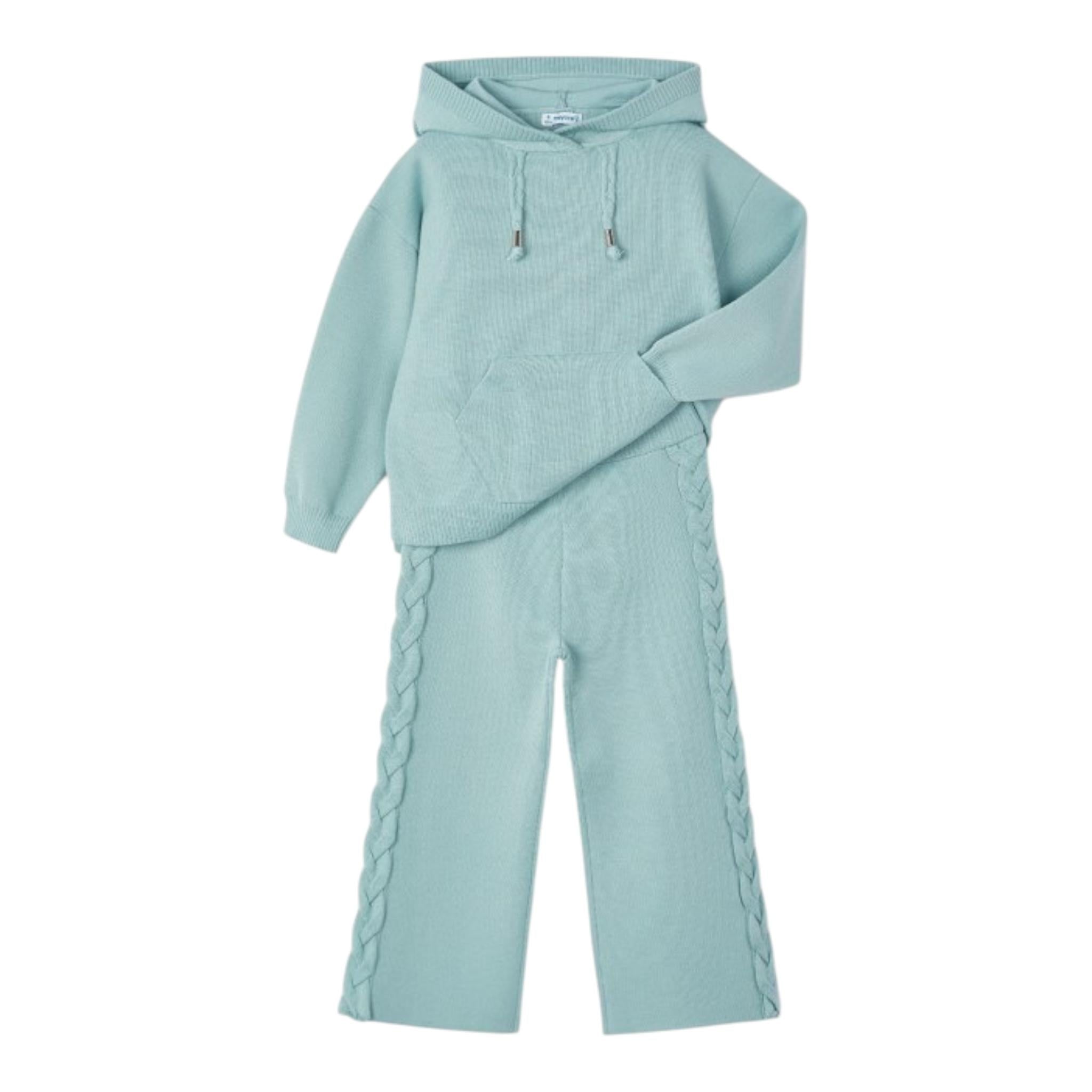 MAYORAL completo 2pz felpa-pantalone in maglia Verde per Bambina 4553 VERDE MAYORAL 