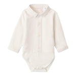 MINI BANDA camicia modello body tinta unita Panna per Neonato 3A606 PANNA MINI BANDA 