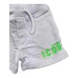 Dsquared2 Bermuda In Solid Color Tracksuit With White Print For Newborn