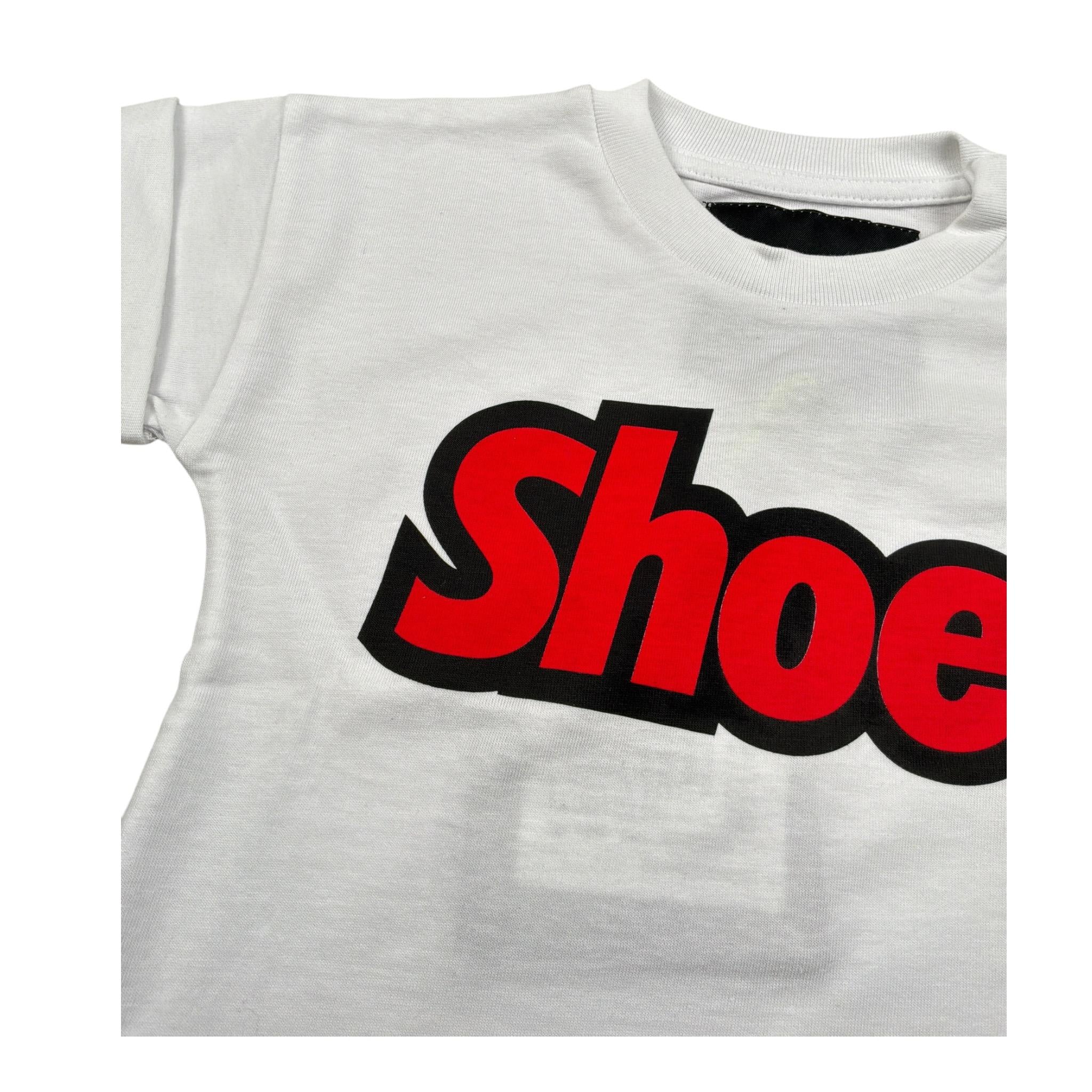 Shoe T-Shirt Girocollo tinta unita con Logo Bianco per Neonato TEDDYB0101 BIANCO SHOE 