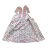 Sardon Solid Color Pink Patterned Baby Girl Strapless Cover Up