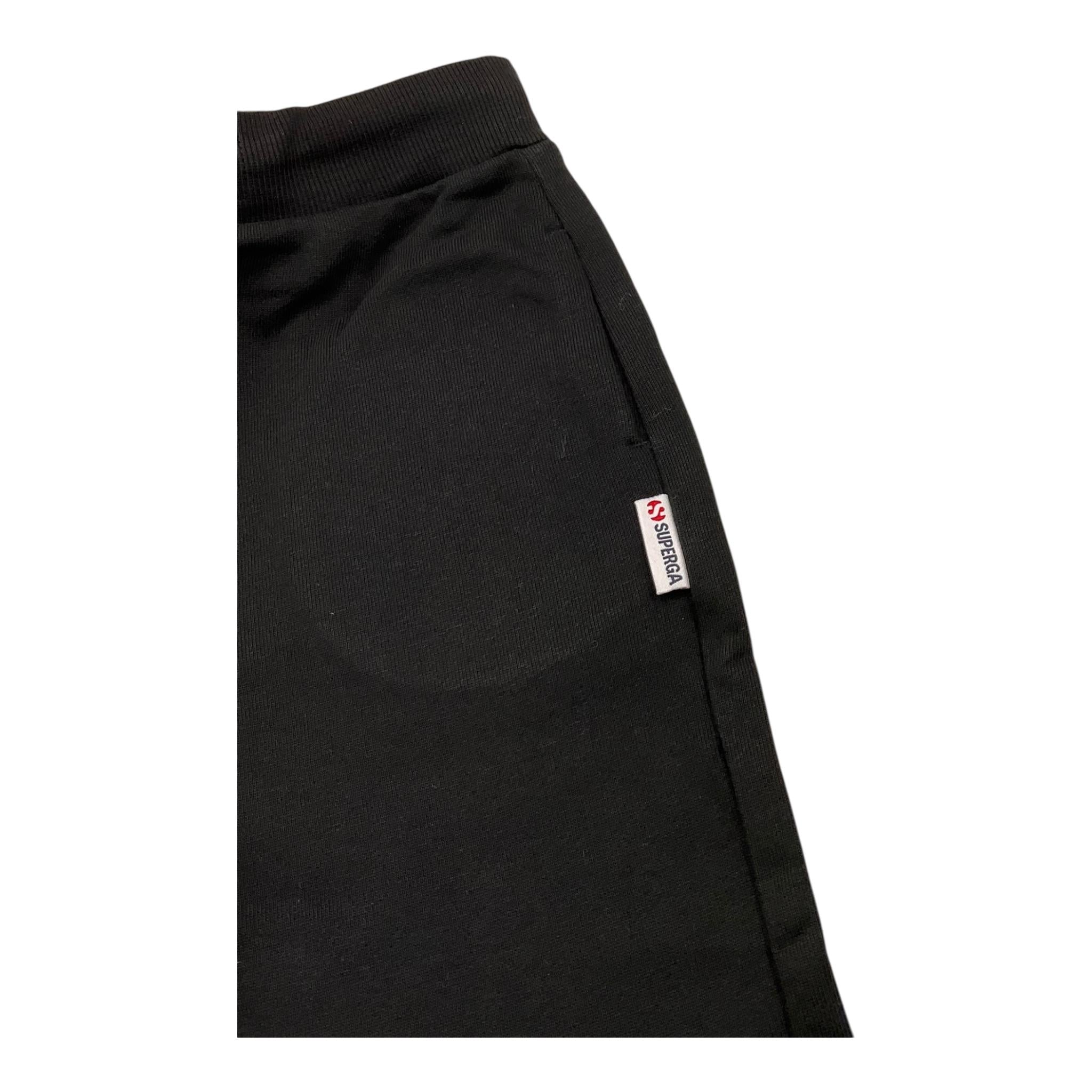 SUPERGA pantalone tuta tinta unita con logo Nero per Bambino SA150 NERO SUPERGA 