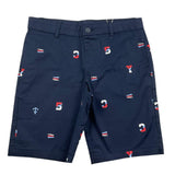 Chicco Bermuda Solid Color With Contrasting Print Blue For Boys