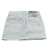 Dondup Gonna In Denim Tinta Unita con Tasconi per Bambina DFG015 BIANCO DONDUP 