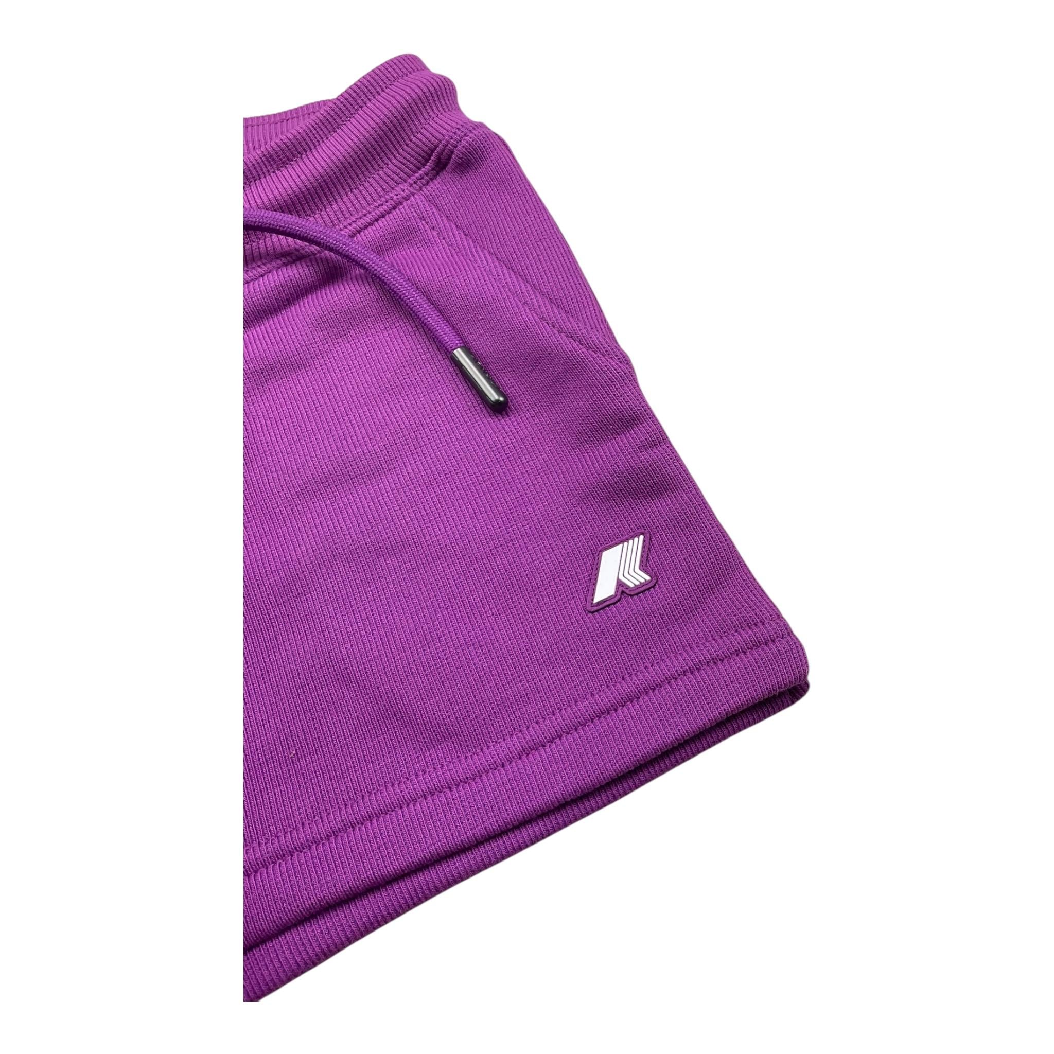 K-Way Short Tinta Unita con Logo per Bambina K816QW VIOLA K-WAY 