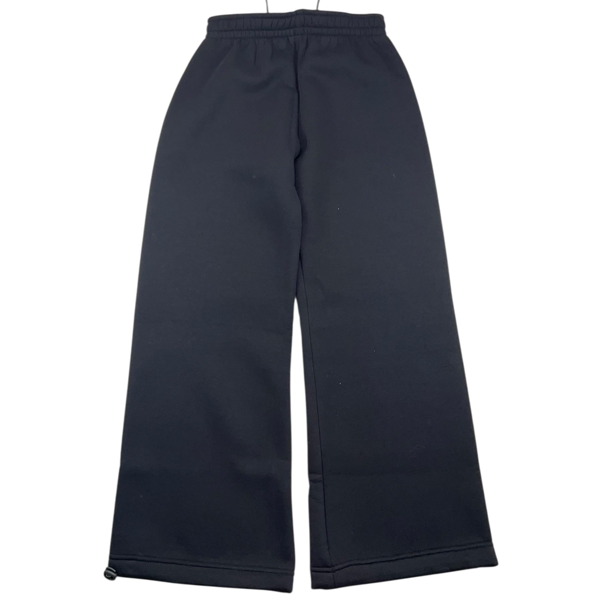 ICON pantalone tuta tinta unita a palazzo Nero per Bambina IGSP00357 NERO ICON 