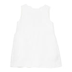 Simonetta Abito Tinta Unita Giromanica con Fiocco per Bambina SW1A82X BIANCO SIMONETTA 