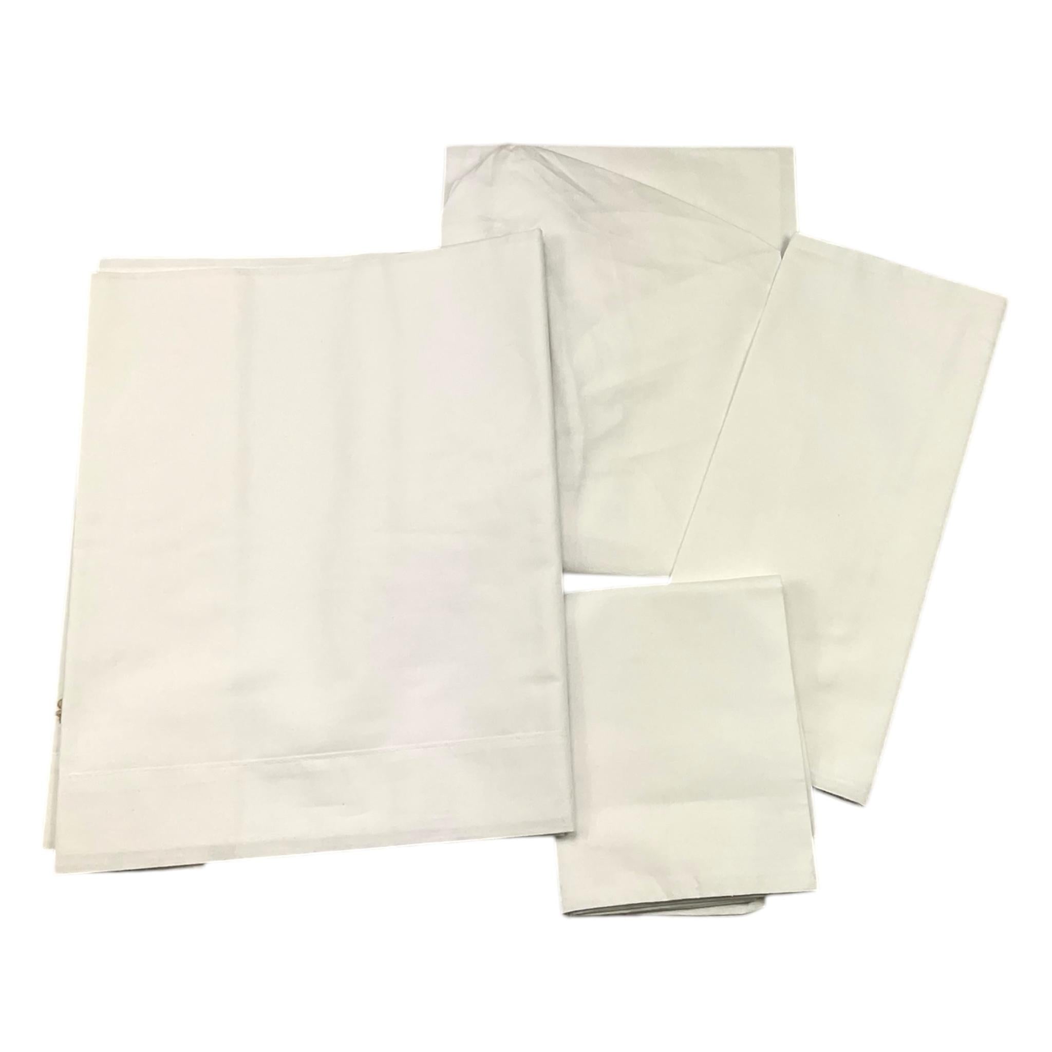 LE BEBE' set 3 pezzi lenzuola tinta unita cn ricami Bianco per Neonato LBB5224 BIANCO LE BEBE' 