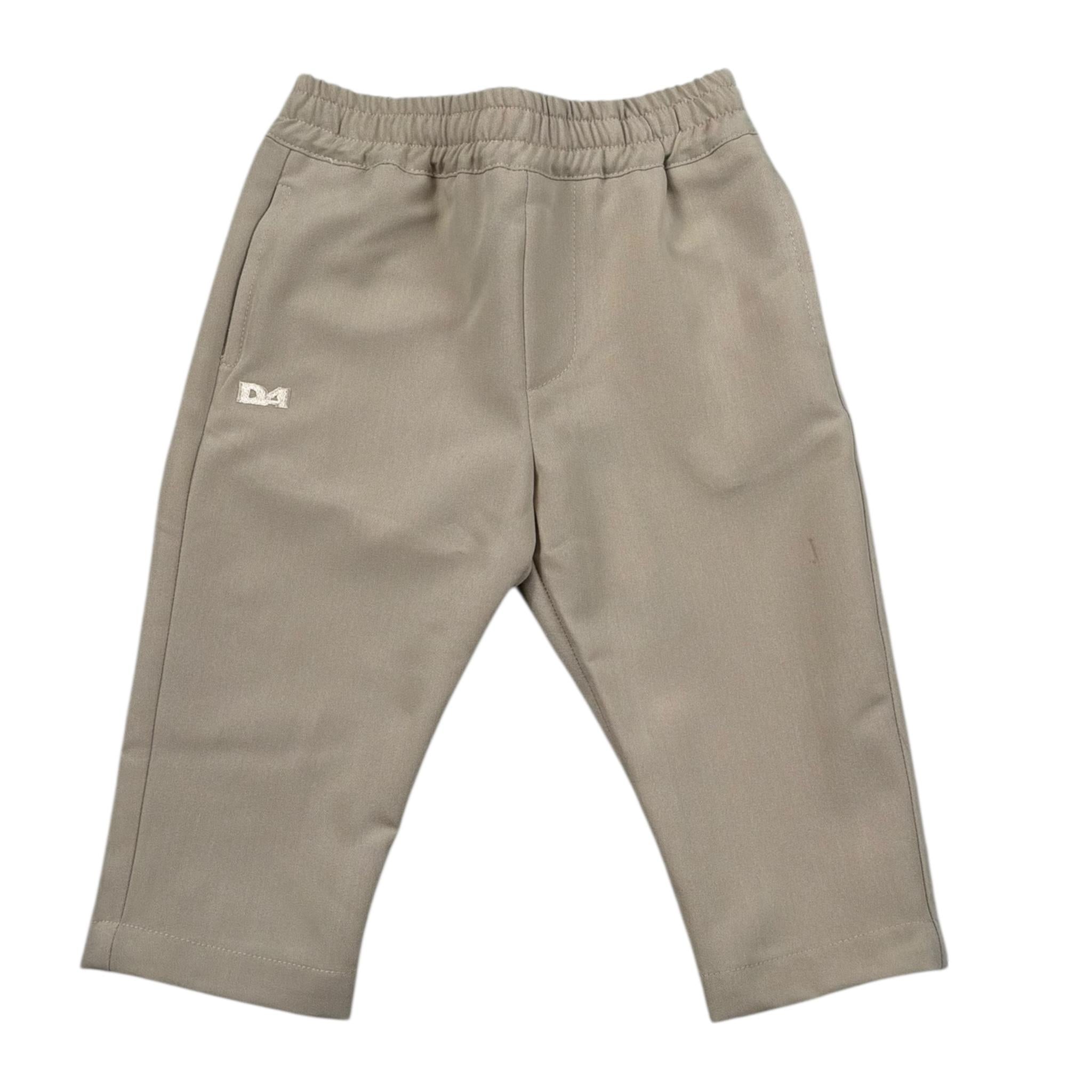 Daniele Alessandrini Pantalone Tinta Unita con Elastico In Vita per Neonato 1295P00290 BEIGE DANIELE ALESSANDRINI 