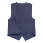 Fay Gilet Tinta Unita con Fantasia A Righe per Neonato FW2Q12N BLU FAY 