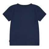 Levi'S T-Shirt Girocollo Tinta Unita con Stampe per Neonato 6EM319 BLU LEVI'S 