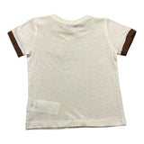 Manuel Ritz Plain T-Shirt With Contrasting Trim White For Newborns