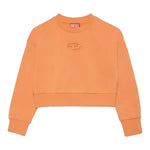 DIESEL felpa girocollo con logo tinta unita Arancione per Bambina J01826 ARANCIONE DIESEL 