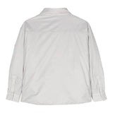 Save The Duck Zip Up Jacket With Collar In Solid Color In Grey For Boys