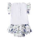 Minibanda Completo 2 Pezzi T-Shirt-Culotte per Neonata 3B786X BIANCO MINIBANDA 