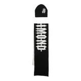 JOHN RICHMOND set sciarpa-cappello tinta unita logato Nero per Bambino RBA24017HS NERO JOHN RICHMOND 