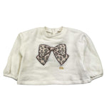 LE BEBE' maglia girocollo tinta unita con fiocco Panna per Neonata LBG6047 PANNA LE BEBE' 