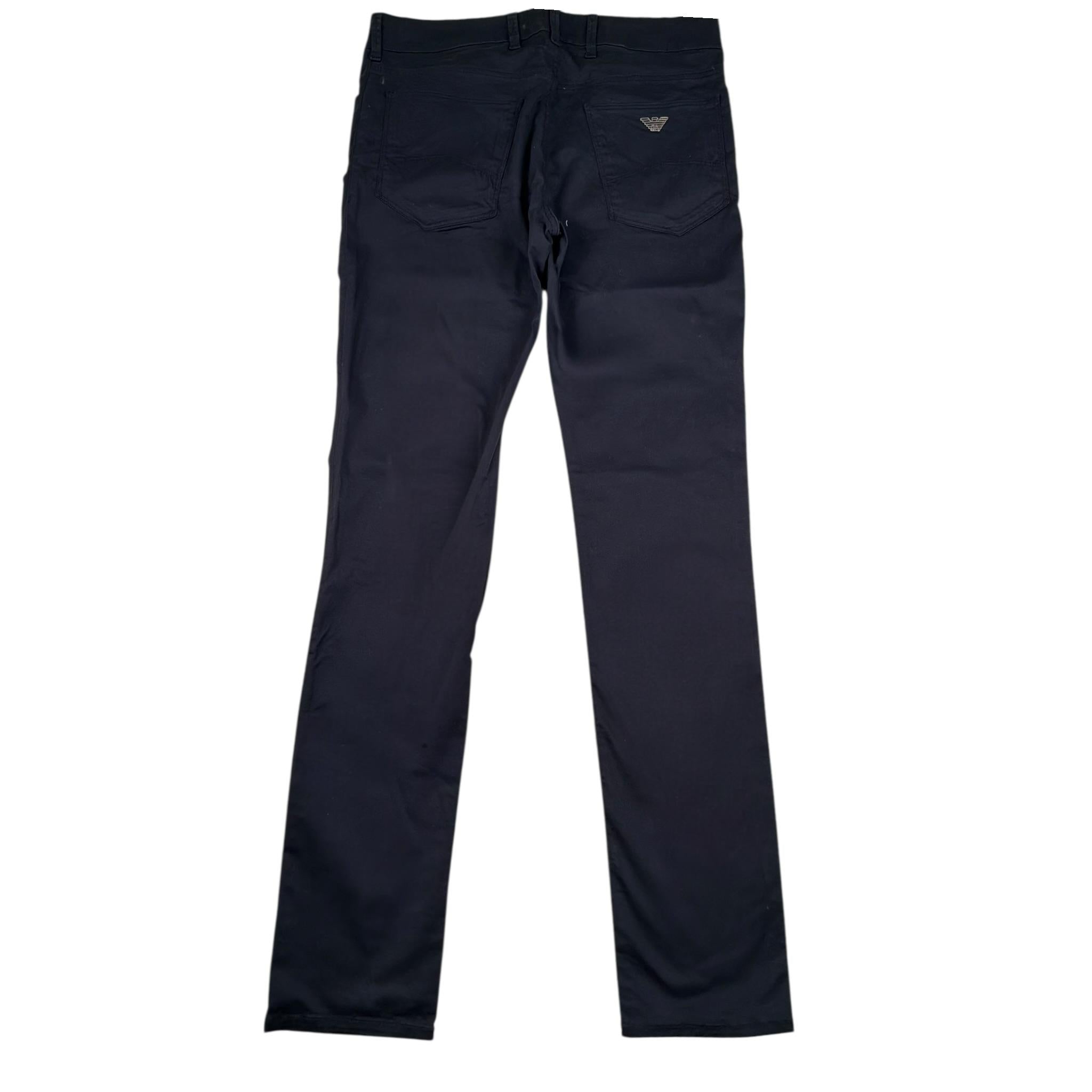 Emporio Armani Pantalone Tinta Unita con Logo per Bambino 8N4J066X BLU EMPORIO ARMANI 