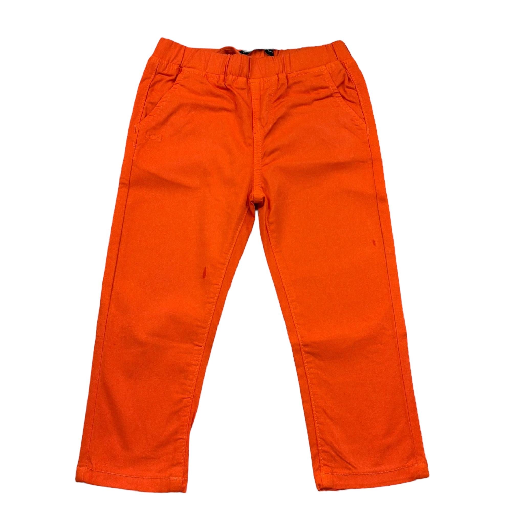 Daniele Alessandrini Pantalone Tinta Unita con Elastico In Vita per Bambino 1295P00206J ARANCIONE DANIELE ALESSANDRINI 