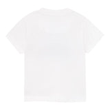 Mayoral Crew Neck T-Shirt Solid Color with Contrast Prints White for Newborns
