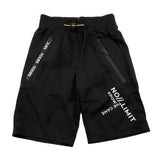 Yours Bermuda Solid Color With Elastic Waist Black For Boys