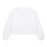 Diesel Felpa Chiusa Girocollo Tinta Unita con Logo per Bambina J01826 BIANCO DIESEL 