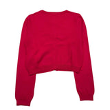 Alice Pi Fuchsia Solid Color Cardigan for Girls