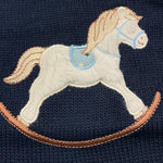 VALENTINA BEBES maglia girocollo tinta unita con stampa Blu per Bambino FDKJFJ BLU VALENTINA BEBES 