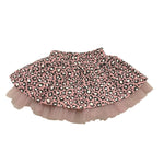 Y-CLU gonna tinta unita con fantasia maculata Rosa per Neonata YN20773 ROSA Y-CLU 