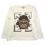 EMC shirt girocollo tinta unita con stampa in contrasto Bianco per Bambino BX2309 BIANCO EMC 
