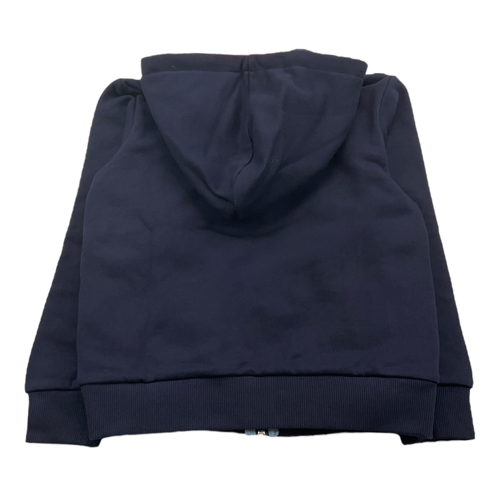 SUN68 felpa con zip e cappuccio tinta unita Blu per Bambino F44302X BLU SUN68 