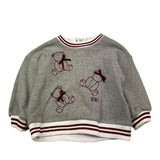 LE BEBE' felpa in maglia tinta unita con applicazioni Grigio per Neonata LBG6088 GRIGIO LE BEBE' 