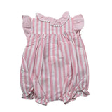 Laranjinha Pagliaccetto Bicolore con Fantasia A Righe per Neonata 92984V5837R57 BIANCO/ROSA LARANJINHA 