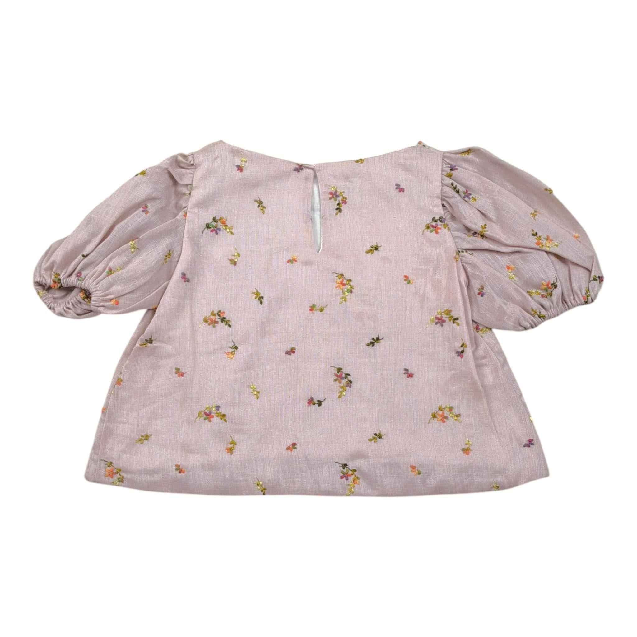 La Stupenderia Camicia Mezza Manica Tinta Unita Fantasia Floreale per Neonata TJTP94X ROSA LA STUPENDERIA 