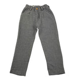 Lalalu' Solid Color Pants with Elastic Waist Grey for Boys