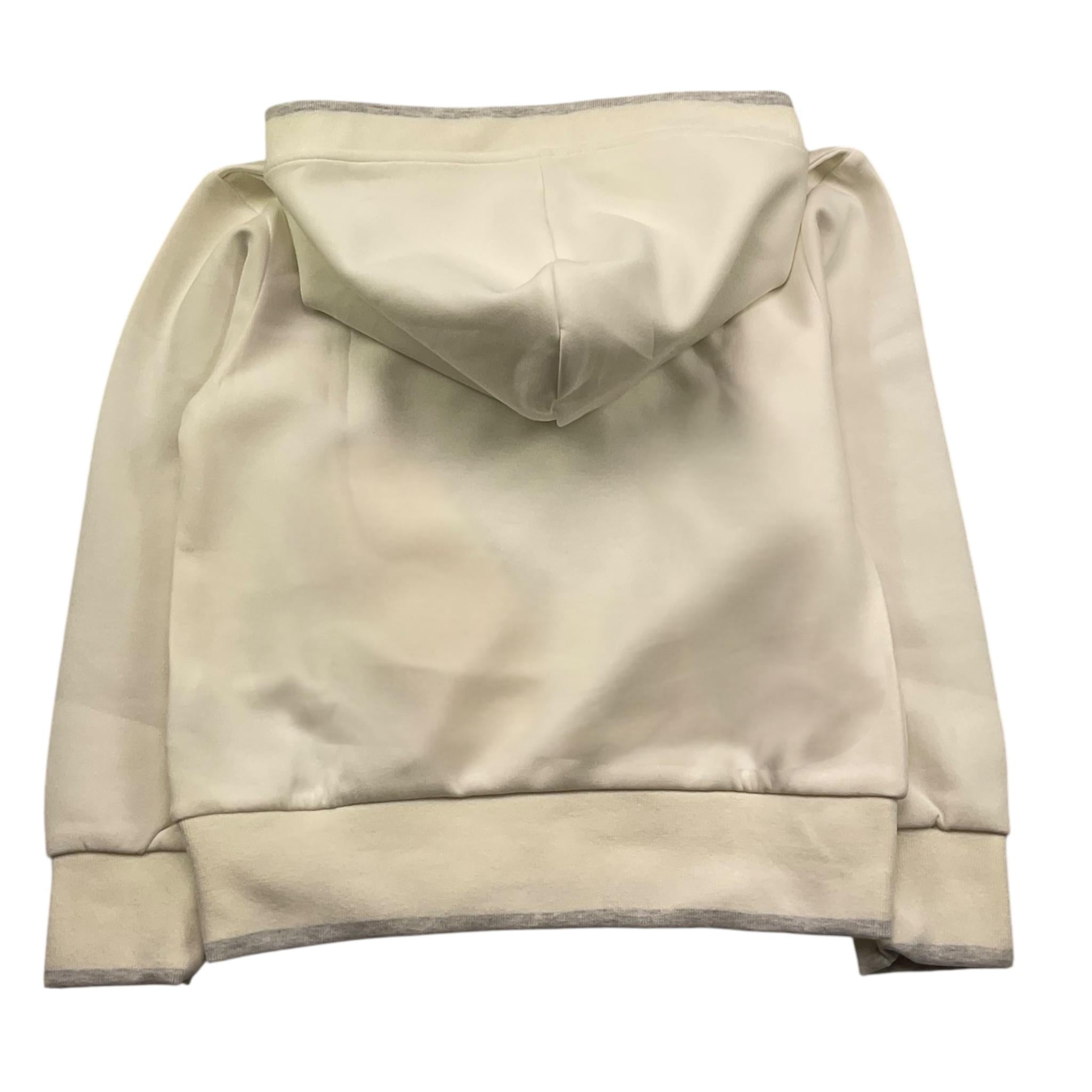 Dnj Felpa Chiusa con Cappuccio Tinta Unita per Bambino MFD5103J PANNA DNJ 