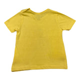 Aventiquattrore Solid Color T-Shirt with Yellow Print for Baby