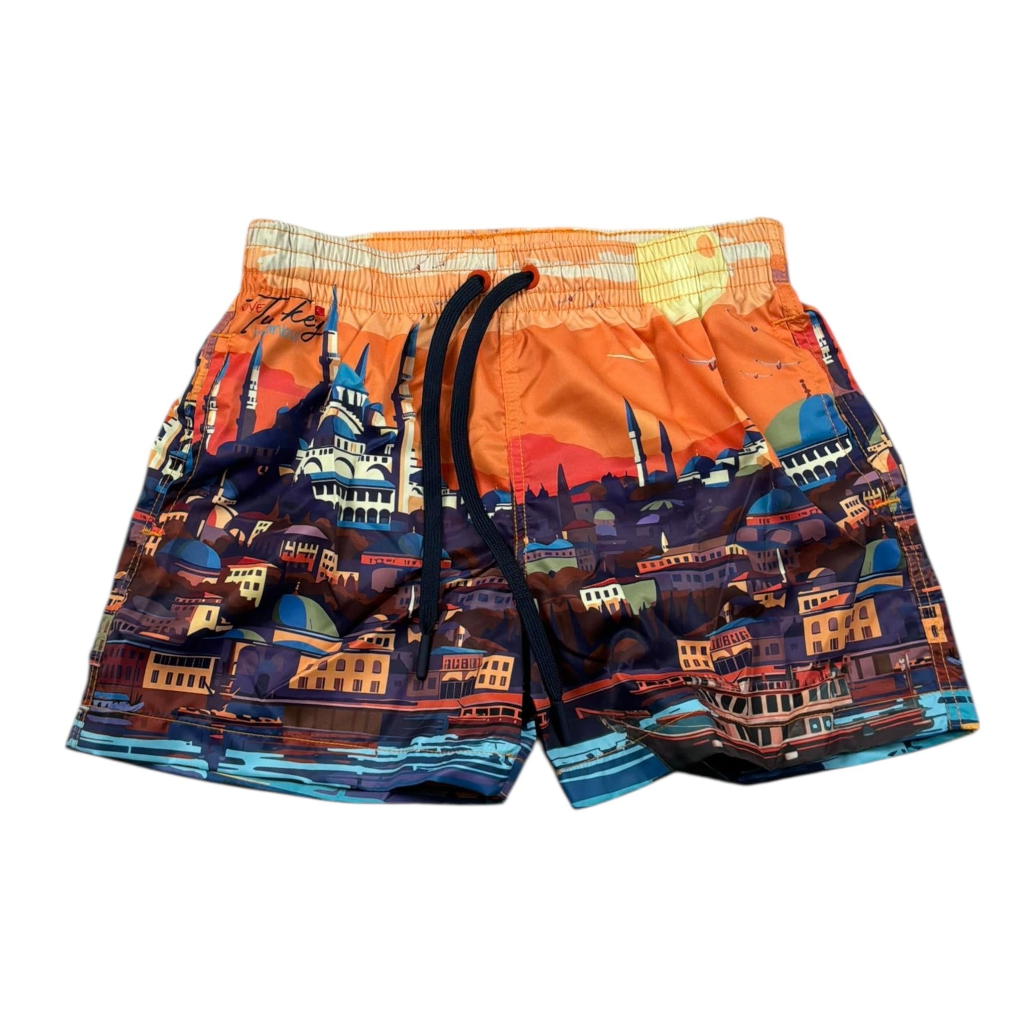 4Giveness Costume Modello Boxer Tinta Unita con Fantasia per Bambino PRINT25TURCHIA ARANCIONE 4GIVENESS 