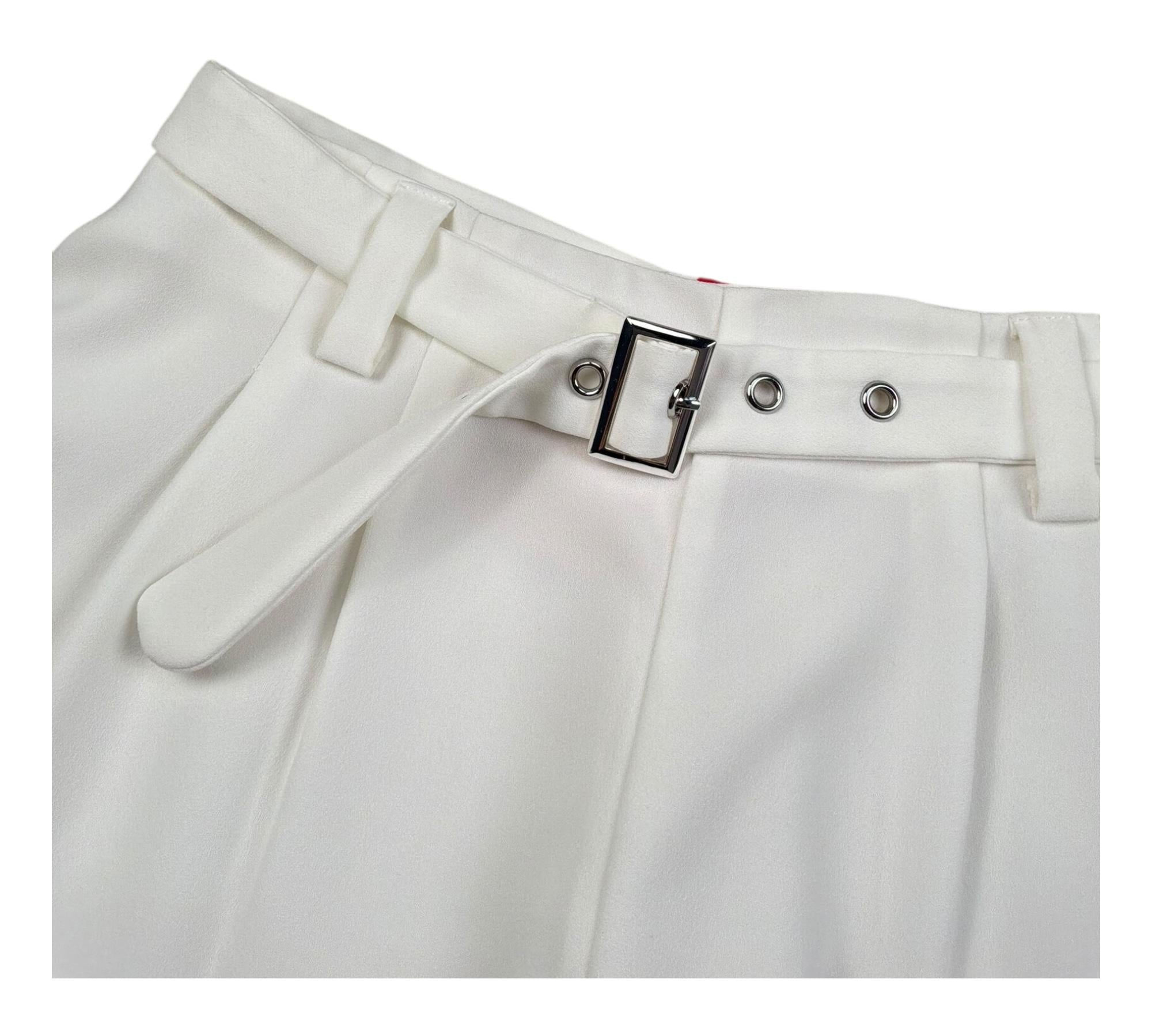 Alice Pi Short Tinta Unita con Cinturino per Bambina GA5033X BIANCO ALICE PI 
