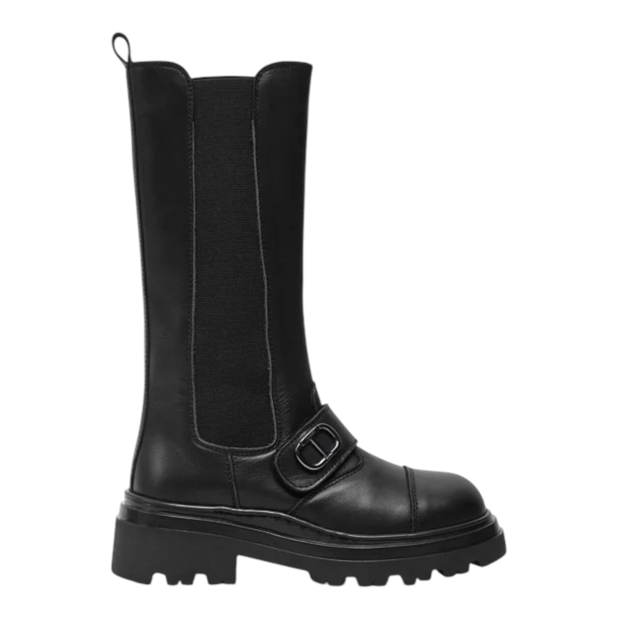 TWINSET stivali tinta unita con zip Nero per Bambina 242GCJ03L NERO TWINSET 