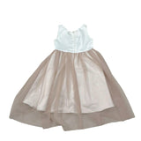 Magil Abito Cerimonia Bicolore Giromanica per Bambina HN20034J BIANCO MAGIL 