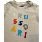 Trussardi T-Shirt Girocollo Tinta Unita con Stampe per Neonato TIP26070TS BEIGE TRUSSARDI 