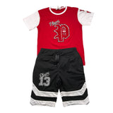 Yours Complete T-Shirt-Bermuda Red For Kids