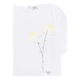 Il Gufo T-Shirt Girocollo Tinta Unita con Ricami per Bambina P25TS482MF032 BIANCO IL GUFO 