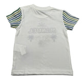 Manuel Ritz T-Shirt Girocollo tinta unita con Ricamo Bianco per Neonato MR3114 BIANCO MANUEL RITZ 